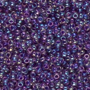 Miyuki seed beads 11/0 - Purple lined amethyst ab 11-356